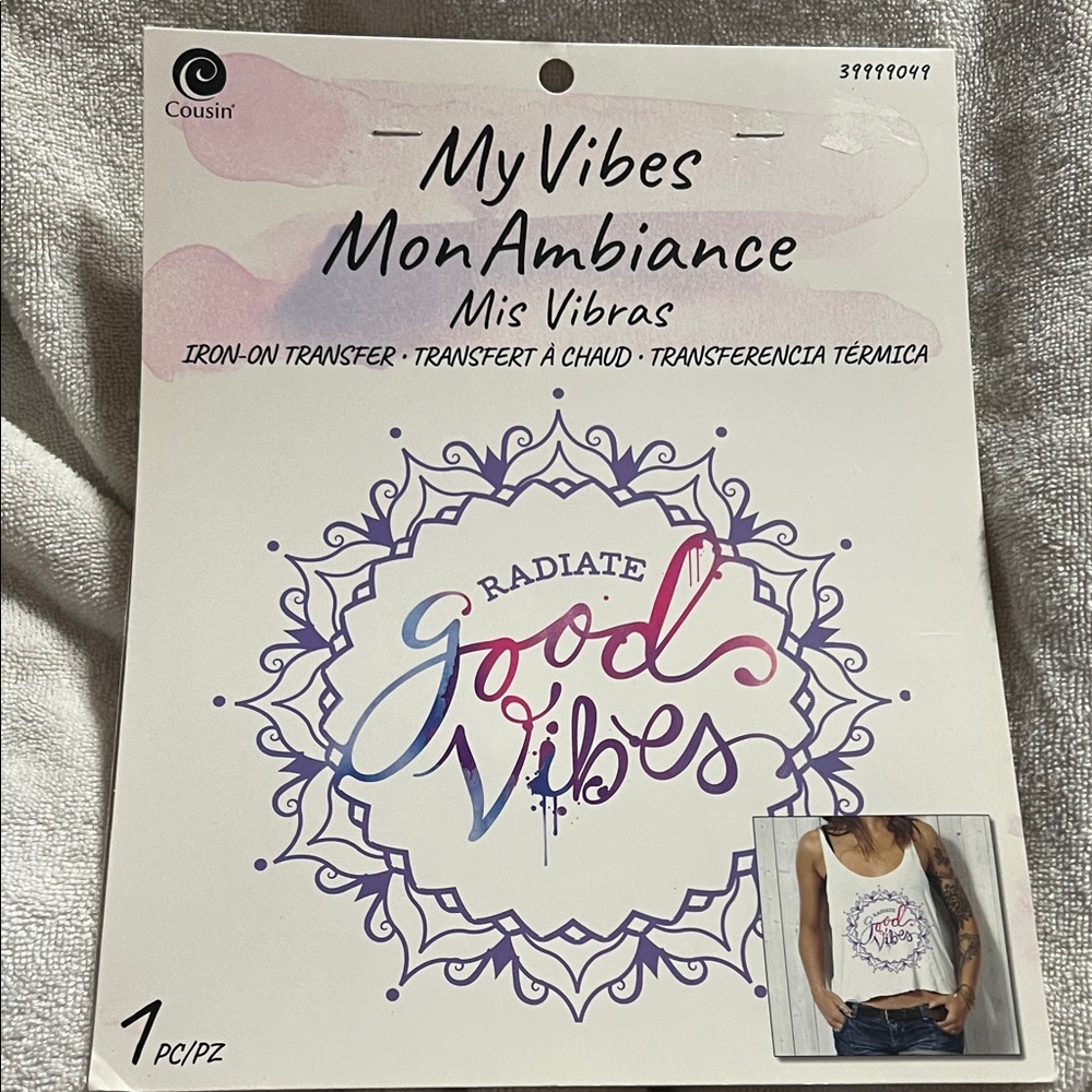 Radiate Good Vibes Iron-On Transfer